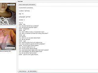 Deutsche Fotze zeigt sich vor der Kamera